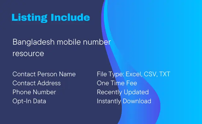 Bangladesh Mobile Number Resource