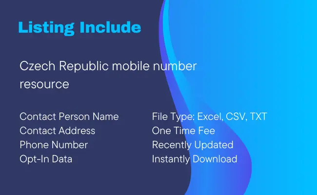 Czech Republic Mobile Number Resource