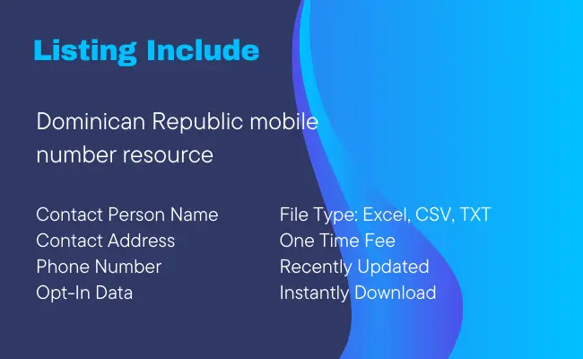Dominican Republic Mobile Number Resource