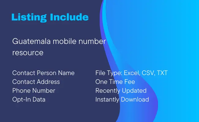 Guatemala Mobile Number Resource