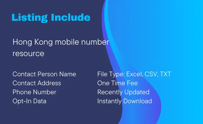 Hong Kong Mobile Number Resource