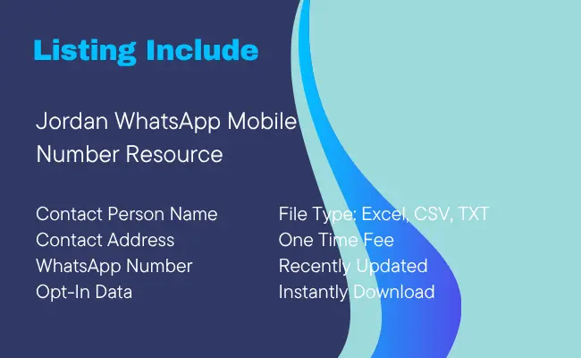 Jordan WhatsApp Mobile Number Resource