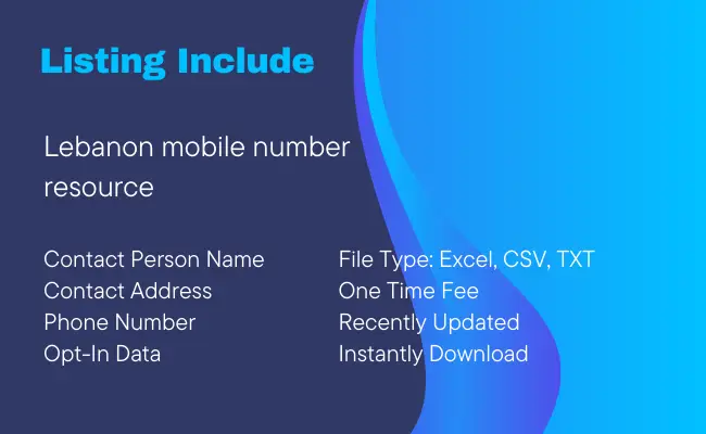 Lebanon Mobile Number Resource