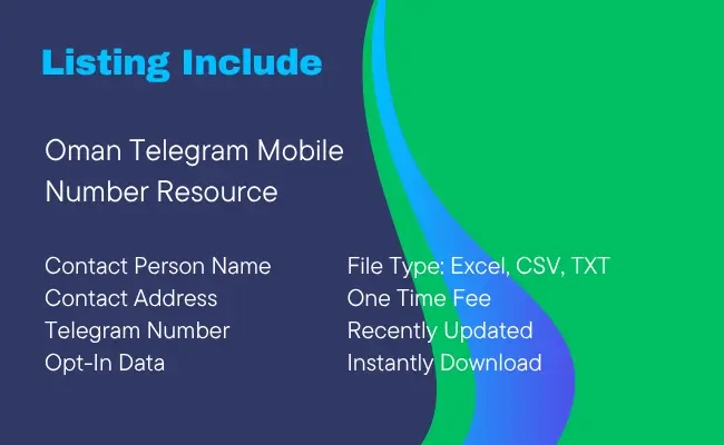 Oman Telegram Mobile Number Resource