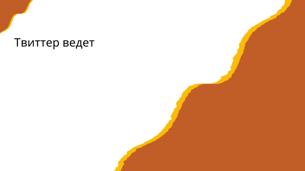 Твиттер ведет